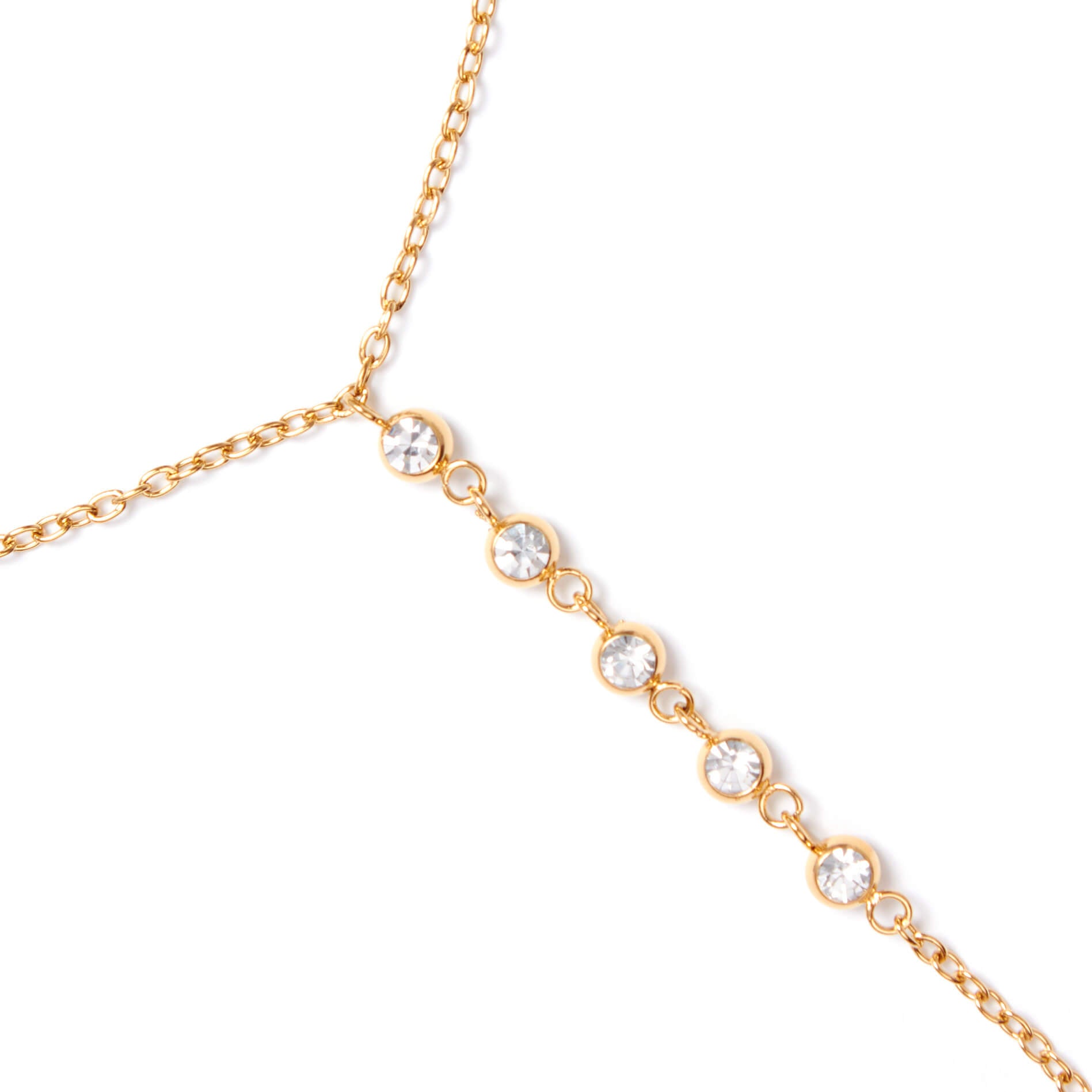 Suhana Hand Chain - Crystal