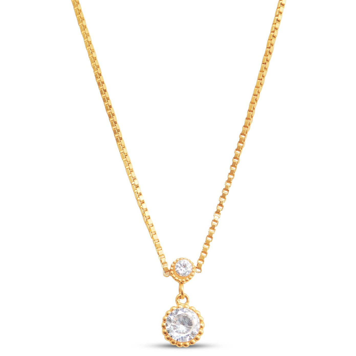 Rekha Round Pendant Necklace