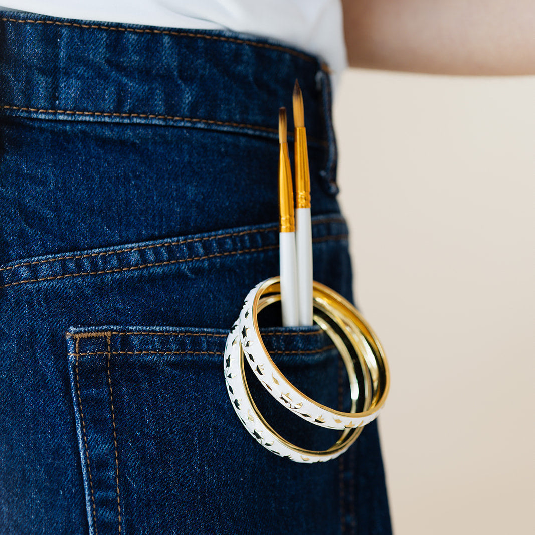 Meena Bangles (2 pack) - Ivory