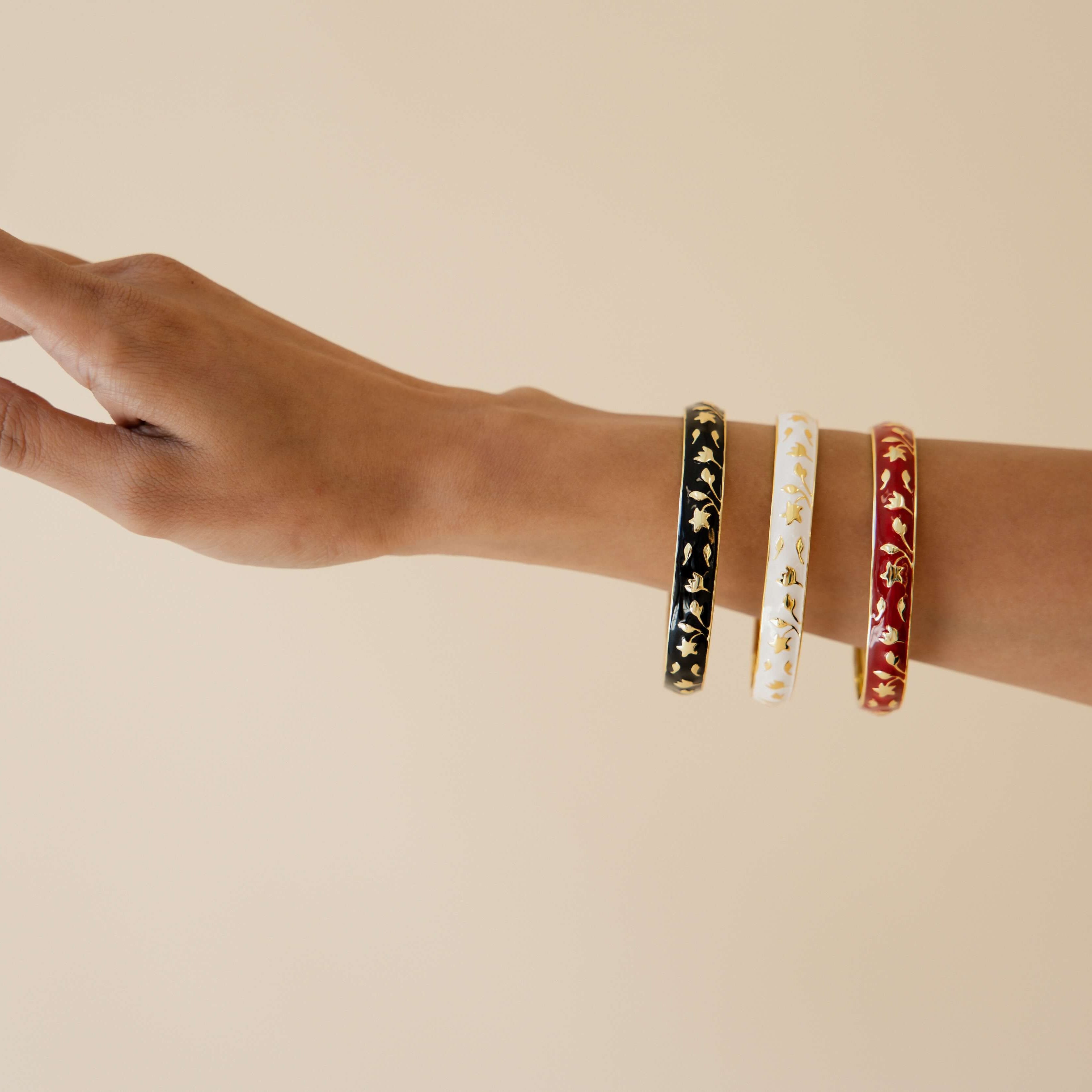 Meena Bangles (2 Pack) - Noir