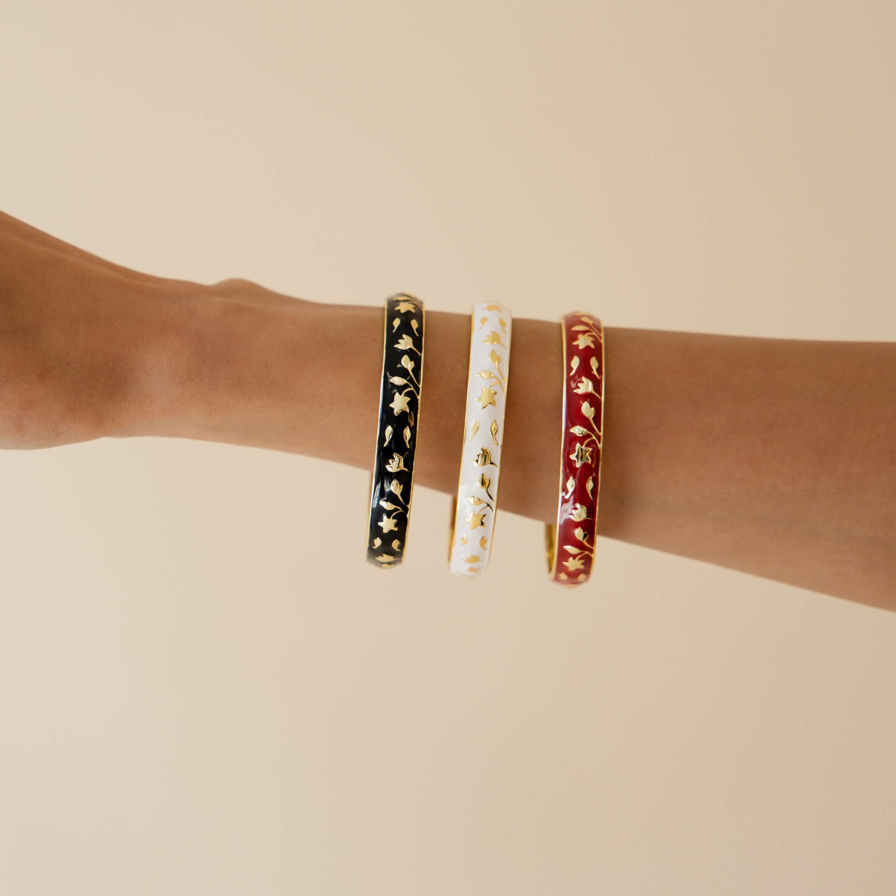 Meena Bangles (2 pack) - Poppy