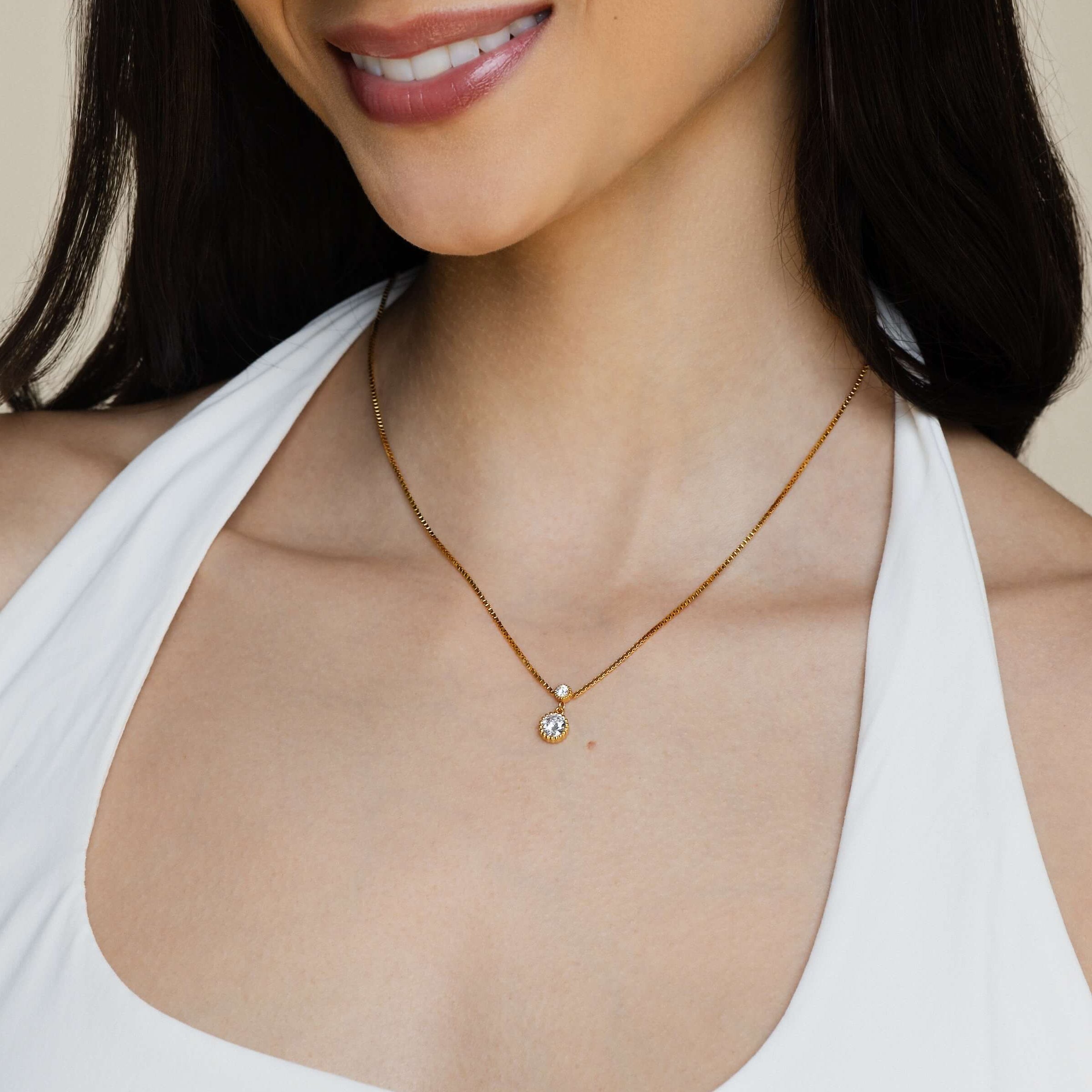 Rekha Round Pendant Necklace