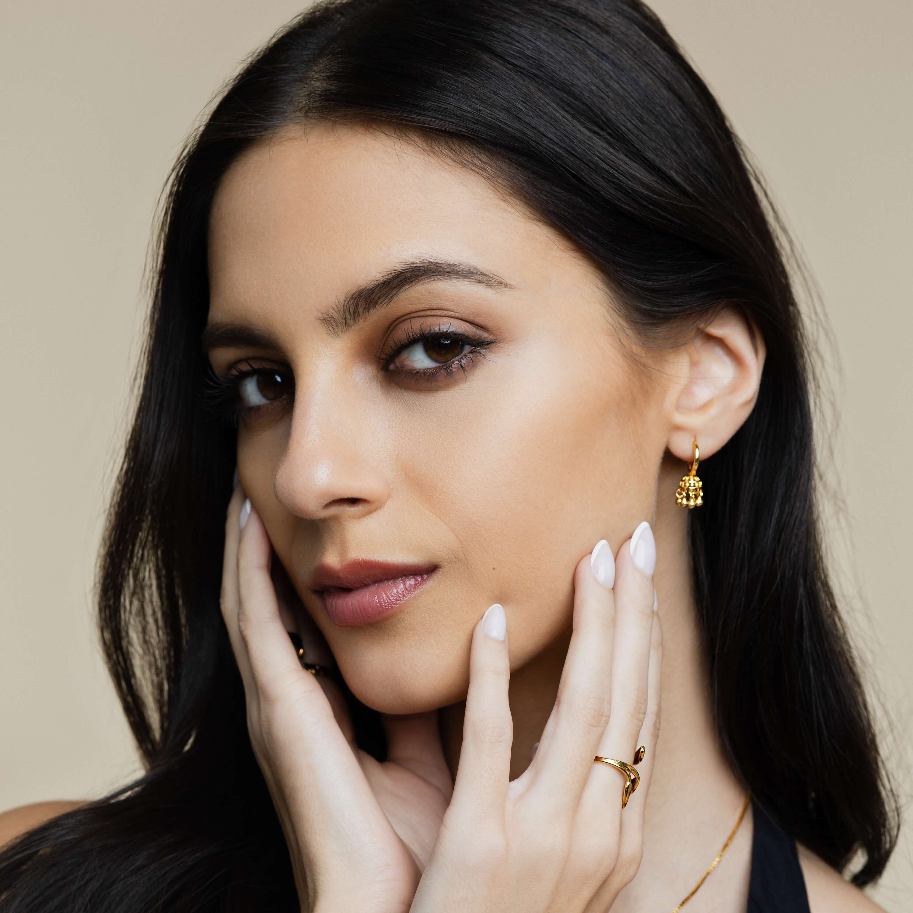 Micro Jhumka Huggie Earrings