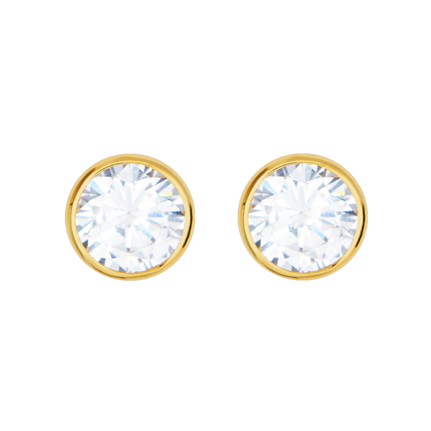 Classic Round Stud Earrings