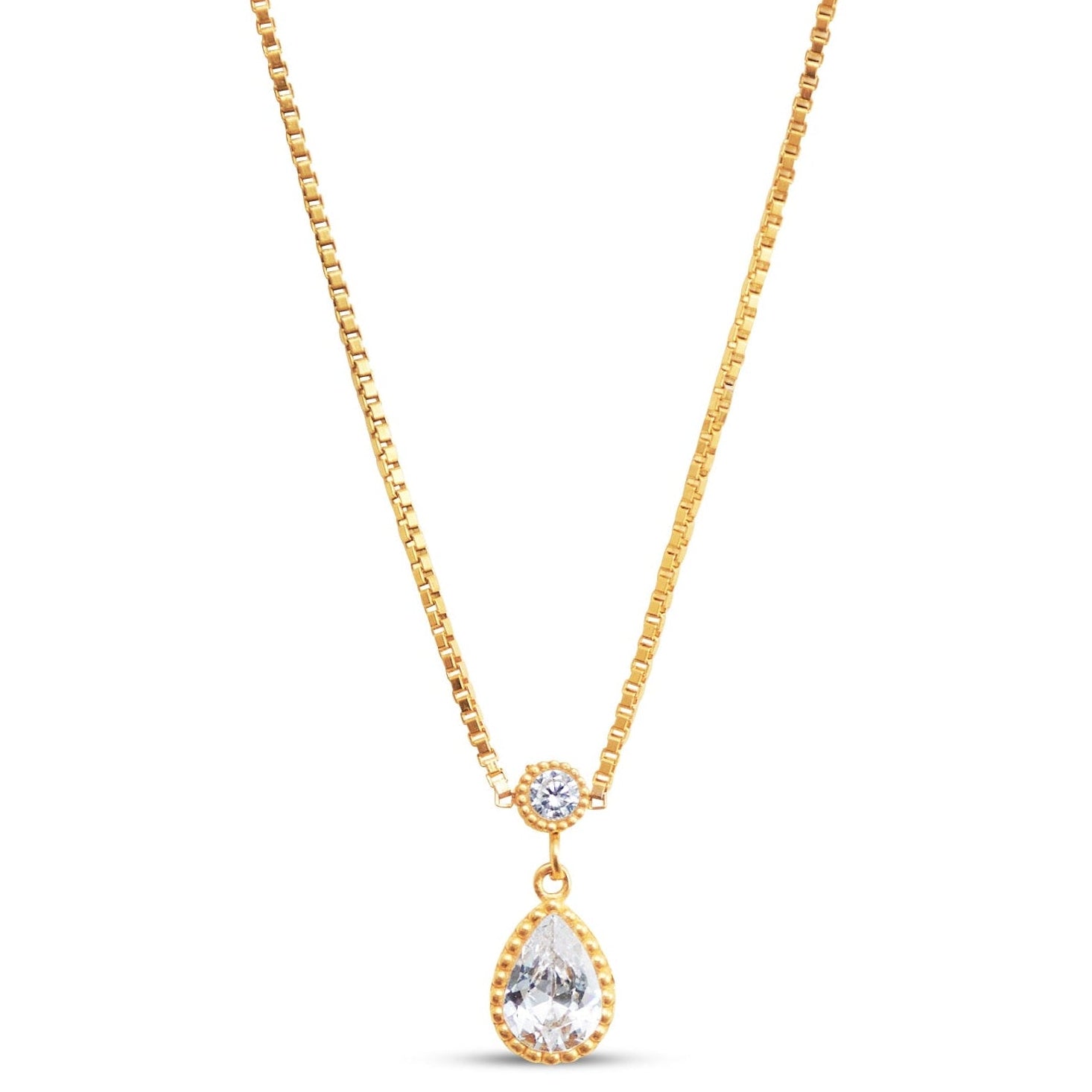 Rekha Pear Pendant Necklace