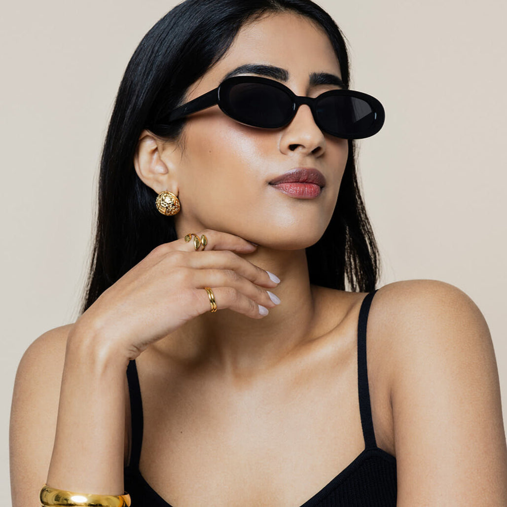 Rani Button Earrings