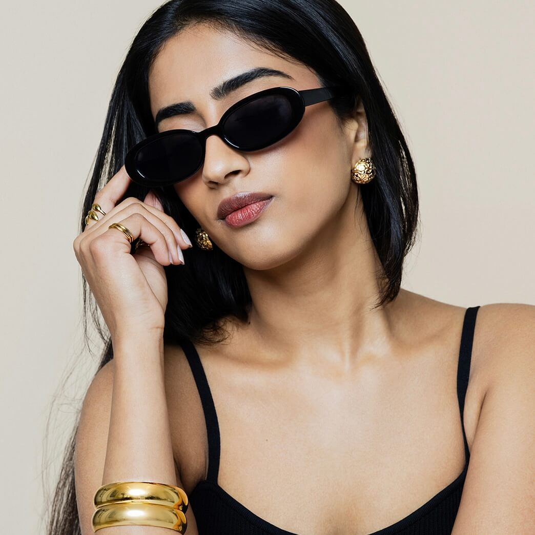 Rani Button Earrings