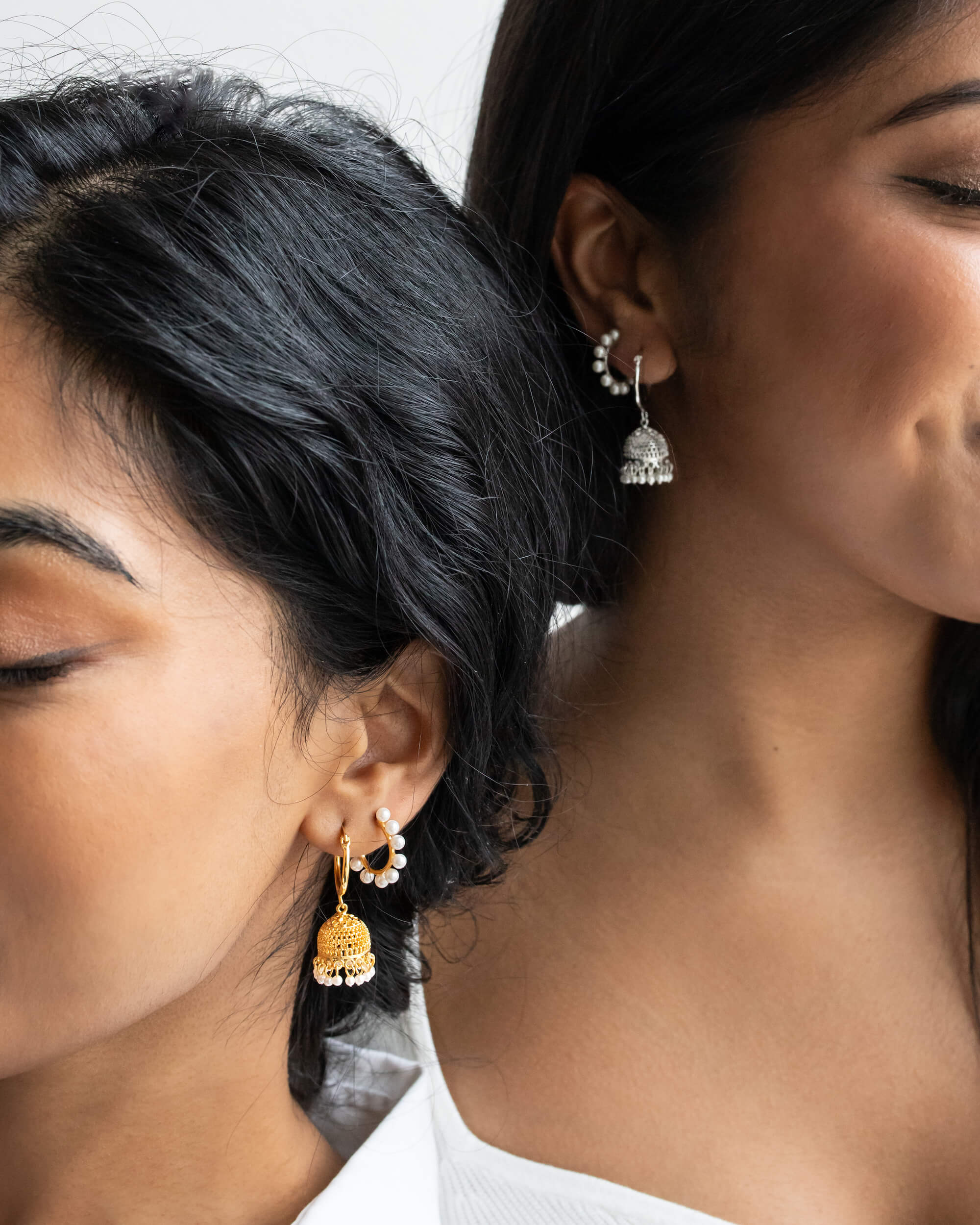 Pearl Jhumka Earrings