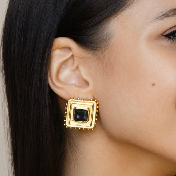 Farrah Earrings - Onyx
