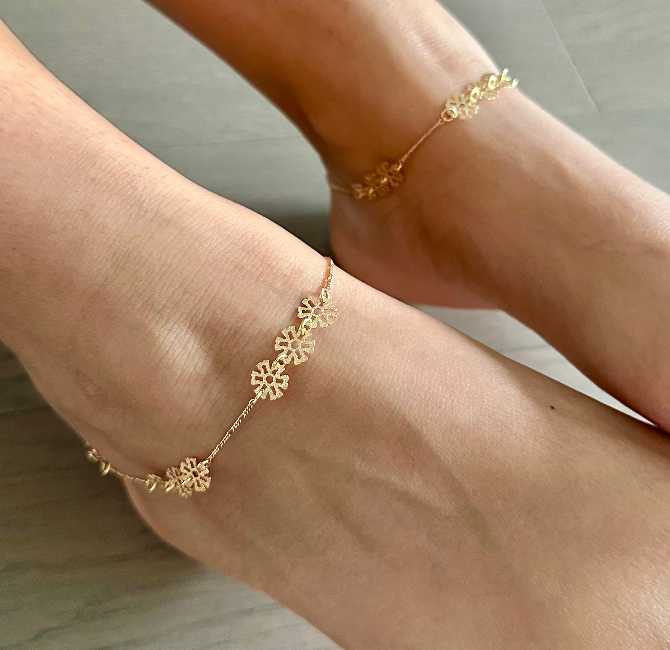 Gardenia Anklets