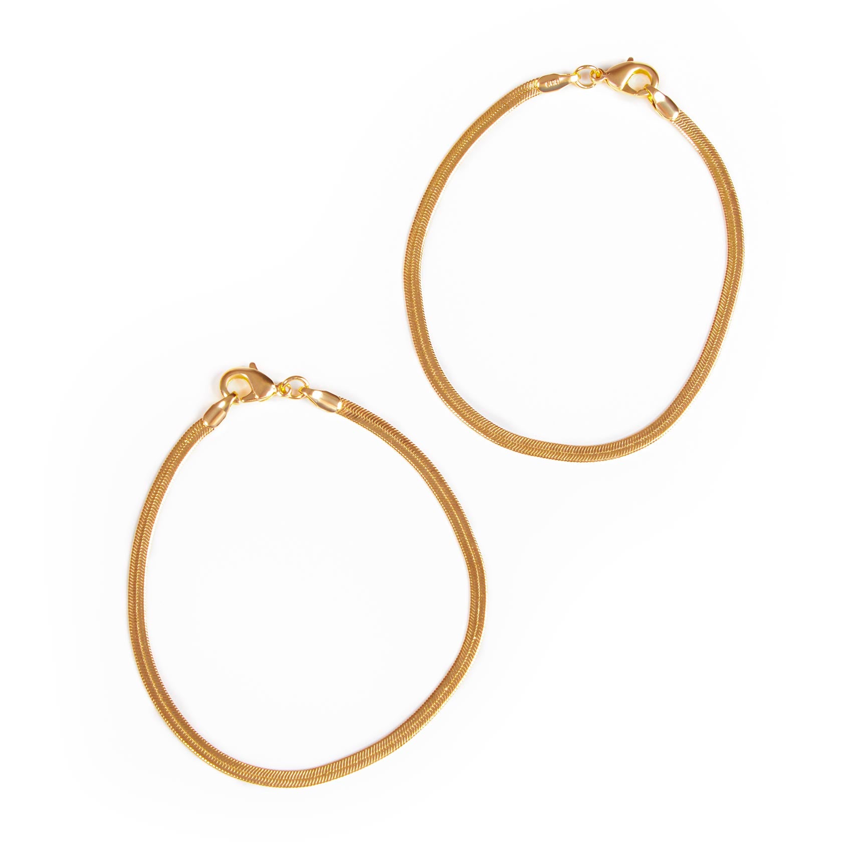 Classic Chain Bangles (2 pack)