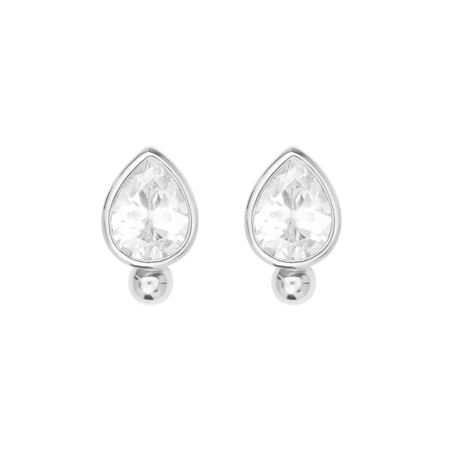 Classic Pear Stud Earrings