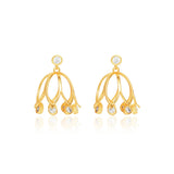 Kusum Stone Jhumka Earrings