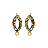 Meena Marquise Earrings- Noir