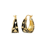 Meena Hoop Earrings - Noir