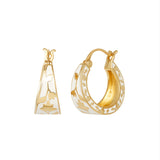Meena Hoop Earrings - Ivory