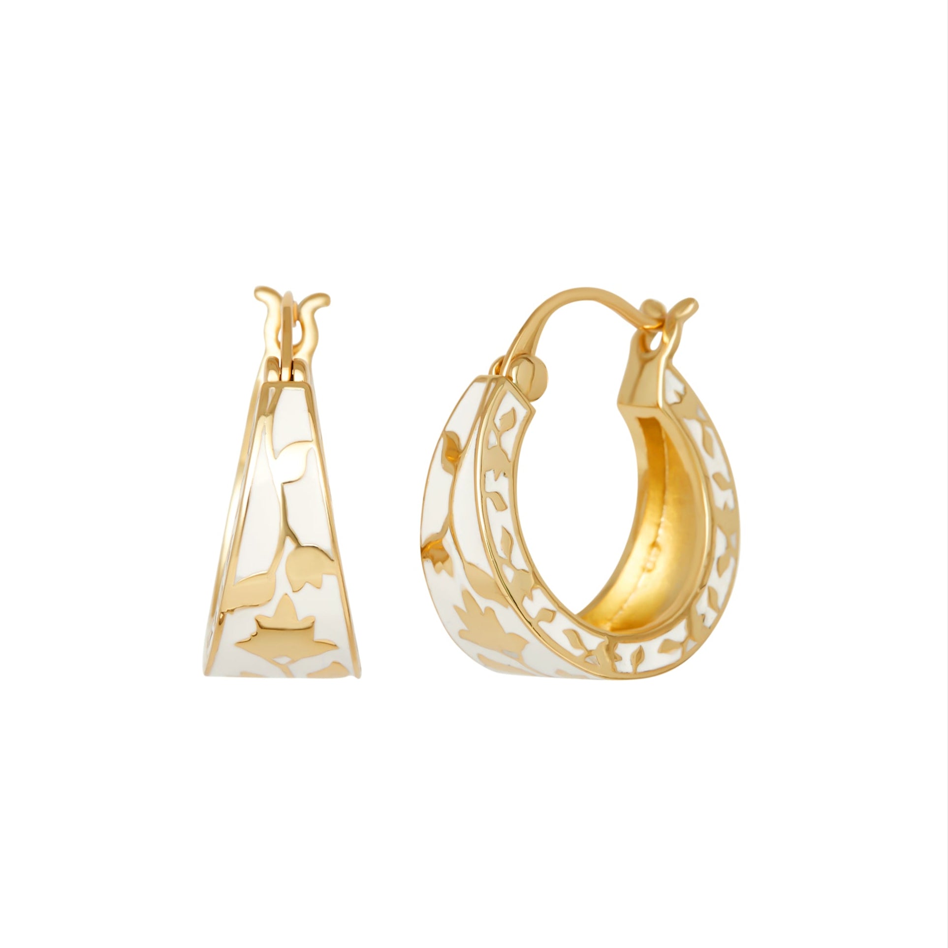 Meena Hoop Earrings - Ivory