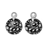 Meena Button Earrings - Noir
