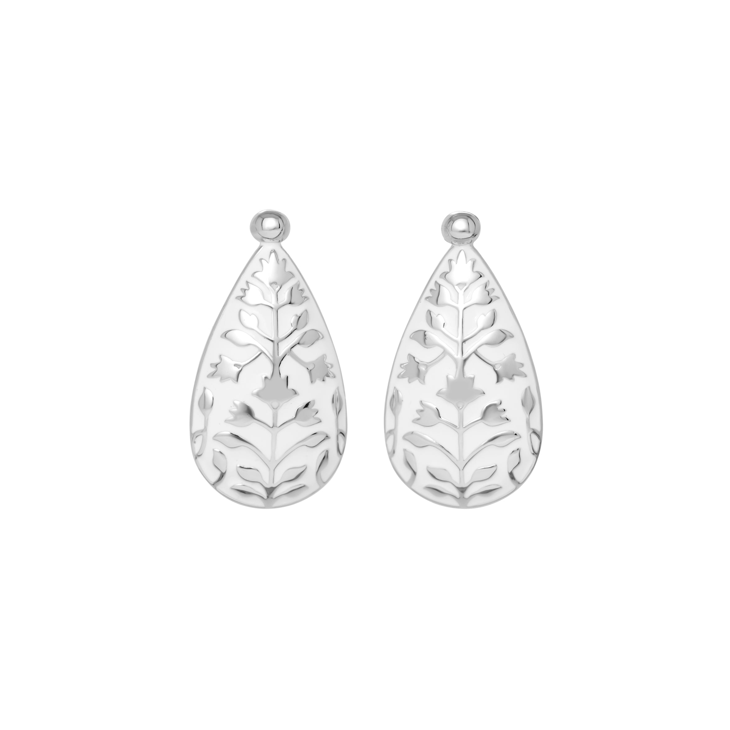 Meena Drop Earrings - Ivory
