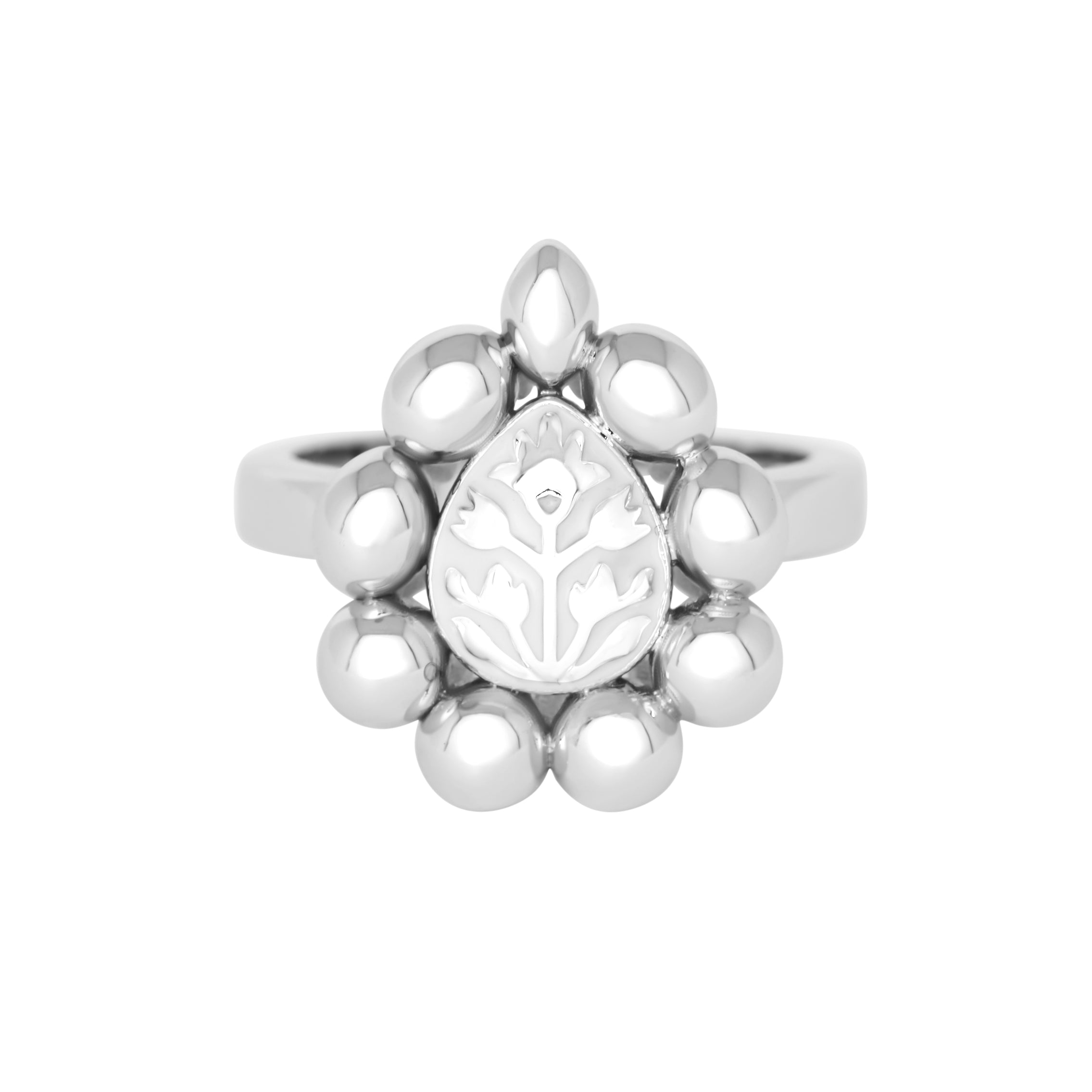Meena Bloom Ring - Ivory