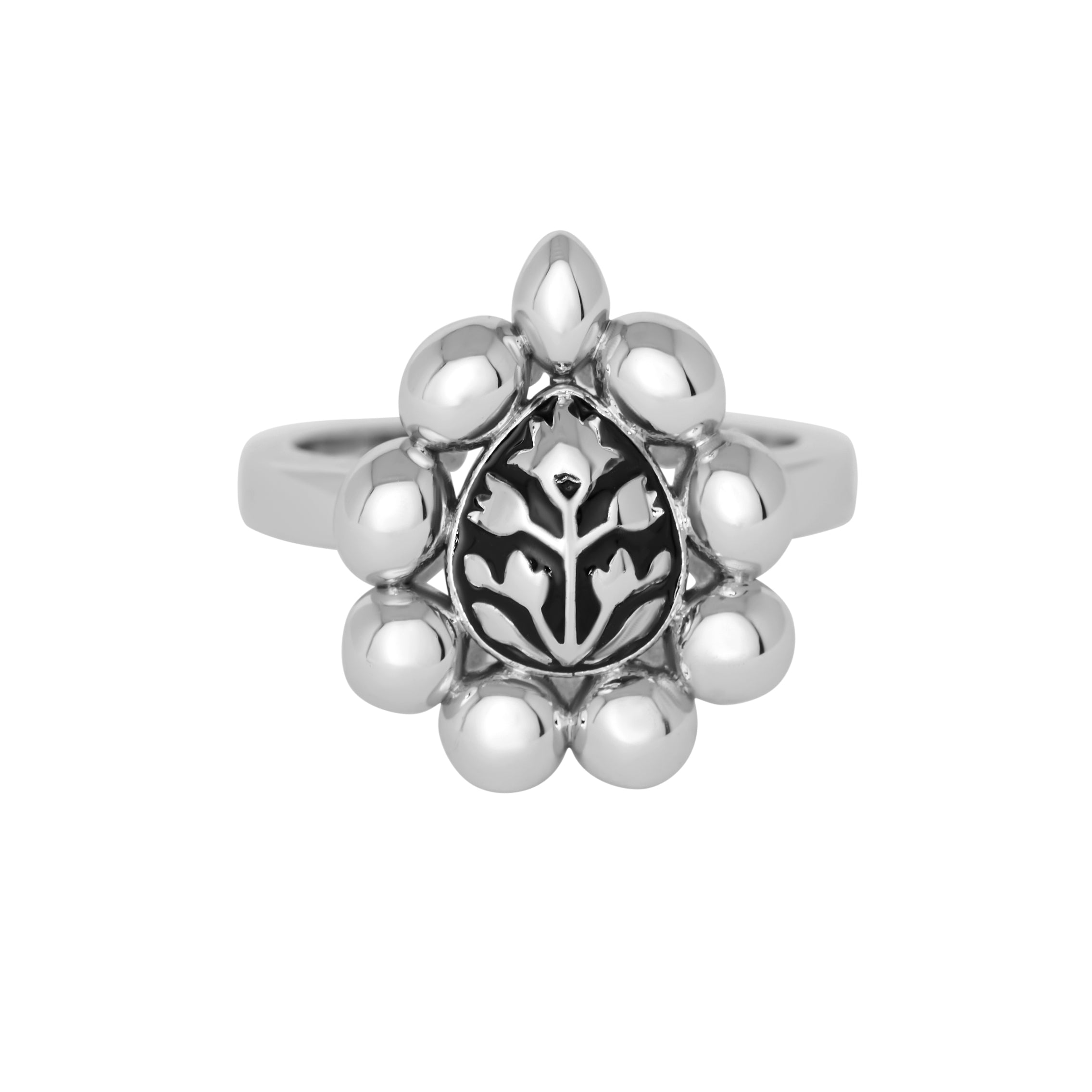 Meena Bloom Ring - Noir