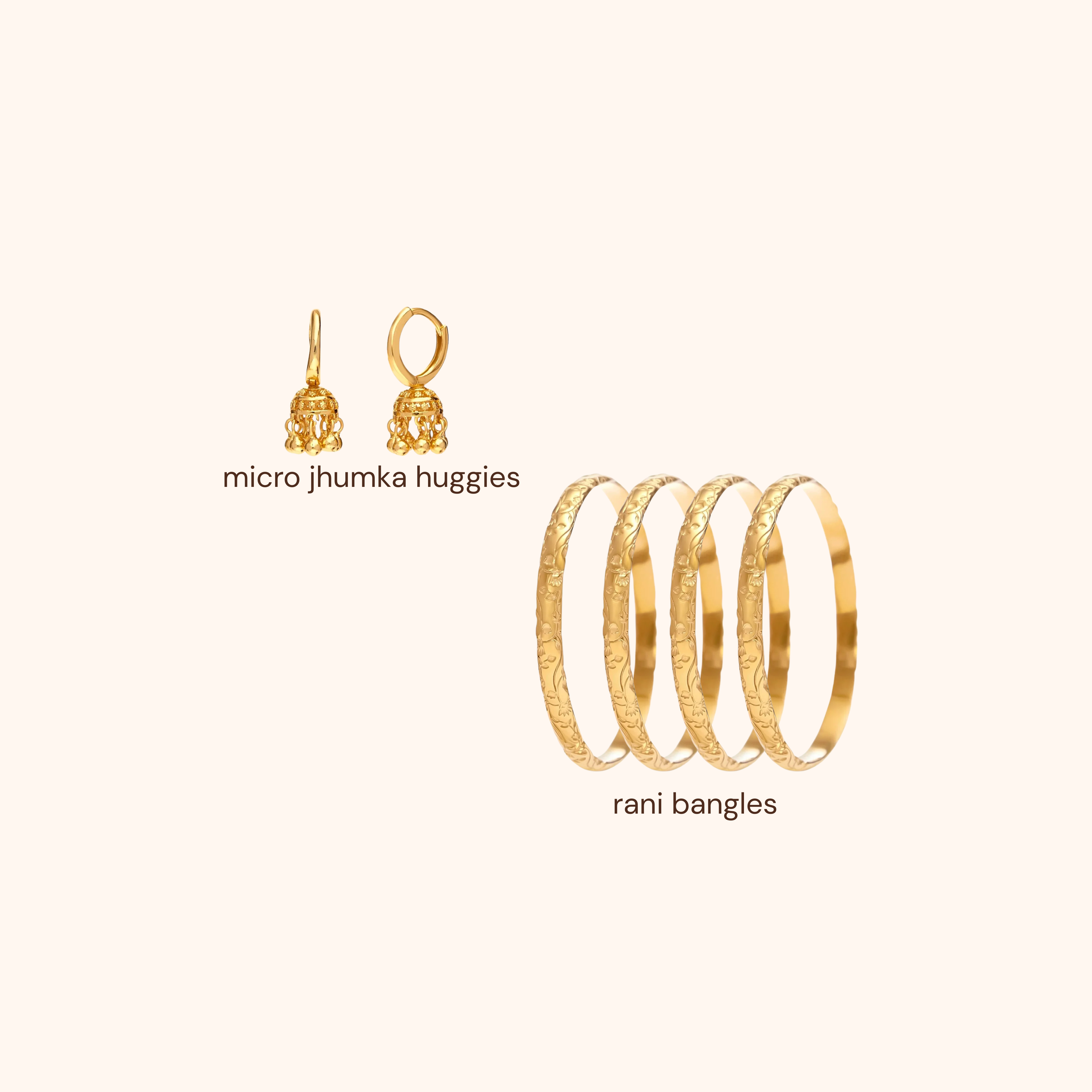 Micro Jhumka Huggie Icon Bundle