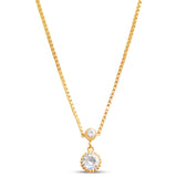 Rekha Round Pendant Necklace
