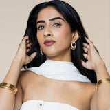 Baby Stone Chandbali Earrings