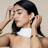 Baby Stone Chandbali Earrings