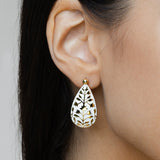 Meena Drop Earrings - Ivory