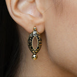 Meena Marquise Earrings- Noir