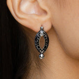 Meena Marquise Earrings- Noir