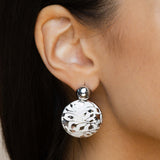 Meena Button Earrings - Ivory