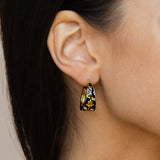 Meena Hoop Earrings - Noir
