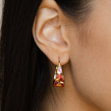 Meena Hoop Earrings - Poppy