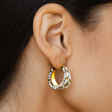 Meena Hoop Earrings - Ivory