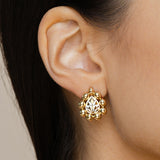 Meena Bloom Earrings - Ivory