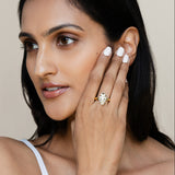 Meena Marquise Ring - Ivory
