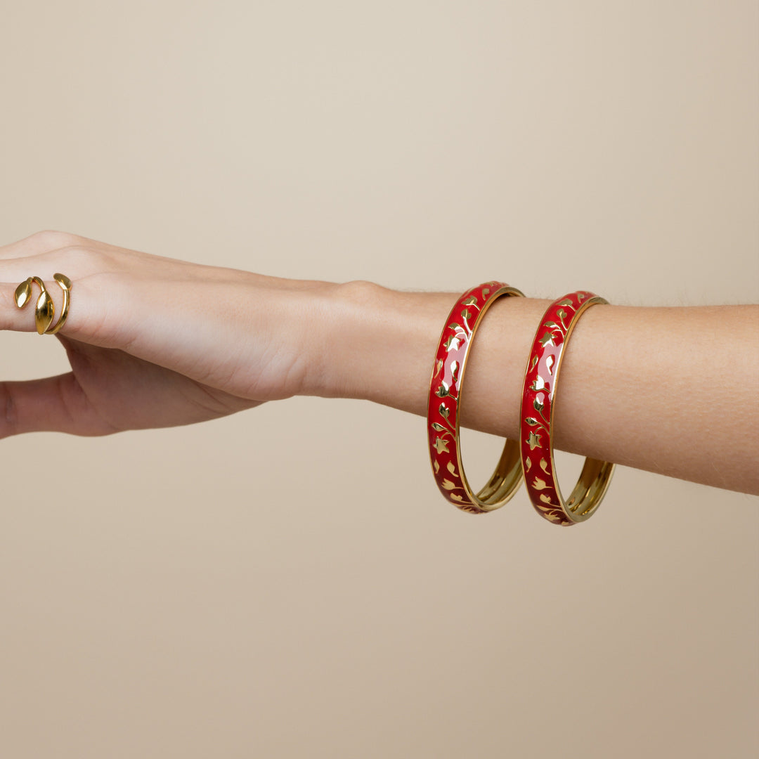 Meena Bangles (2 pack) - Poppy – BySimran
