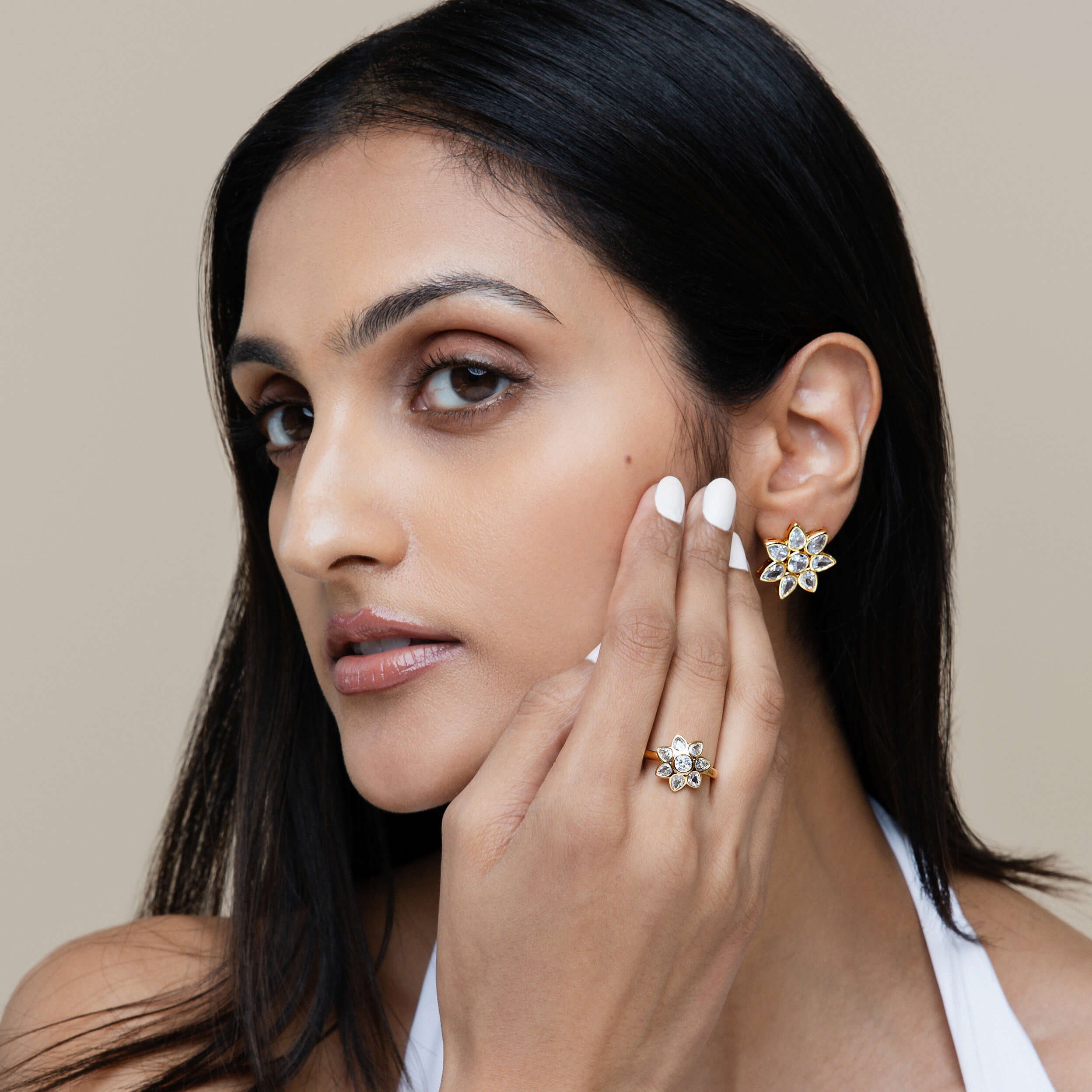 Polki Fleur Earrings