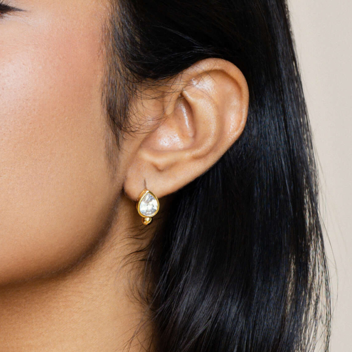 Classic Pear Stud Earrings