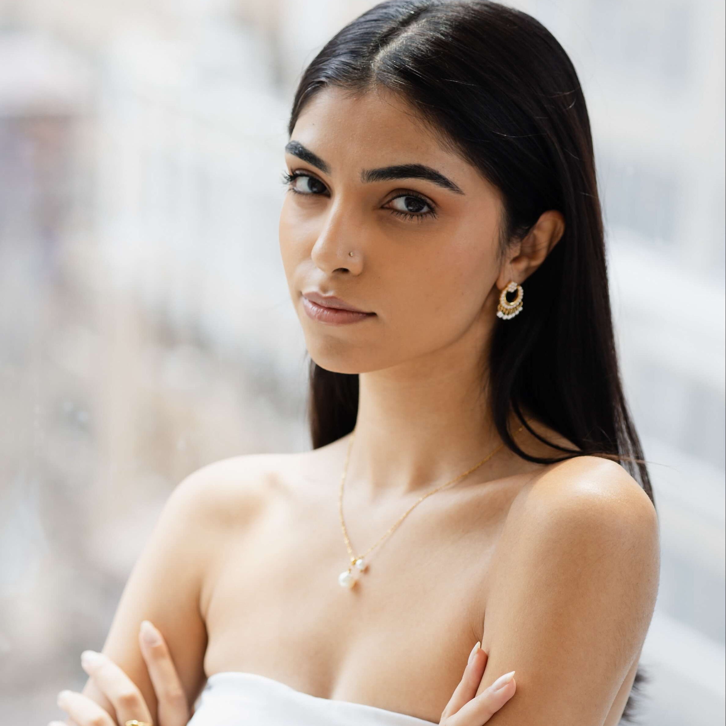 Micro Pearl Chandbalis