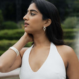 Meena Marquise Earrings - Ivory