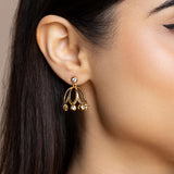 Kusum Stone Jhumka Earrings