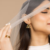 Kusum Stone Jhumka Earrings