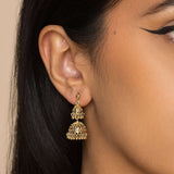 Duo Jhumka Stud Earrings