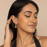 Duo Jhumka Stud Earrings