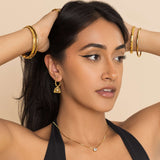 Beaded Baby Jhumka Hoops