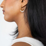 Pearly Hoop Earrings