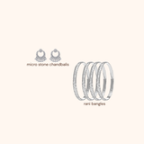 Micro Stone Chandbali Icon Bundle